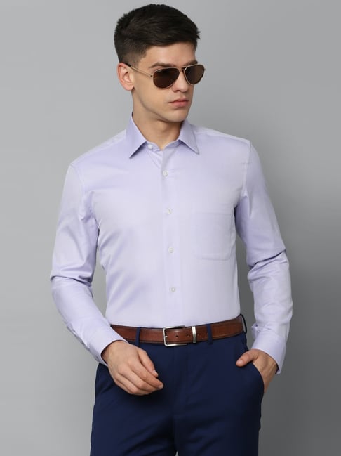 Louis Philippe Formal Shirts : Buy Louis Philippe Men Blue Shirt