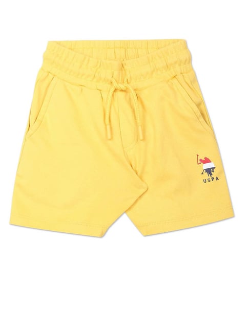 U S Polo Assn U.S. Polo Assn. Kids Yellow Solid Shorts