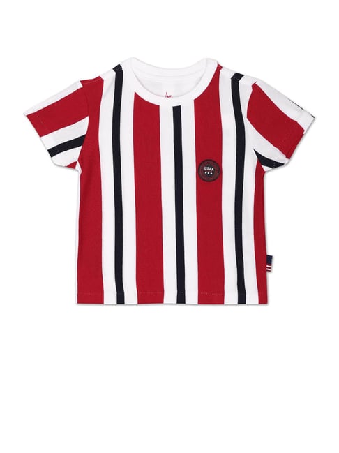 U S Polo Assn U.S. Polo Assn. Kids Red & White Striped T-Shirt