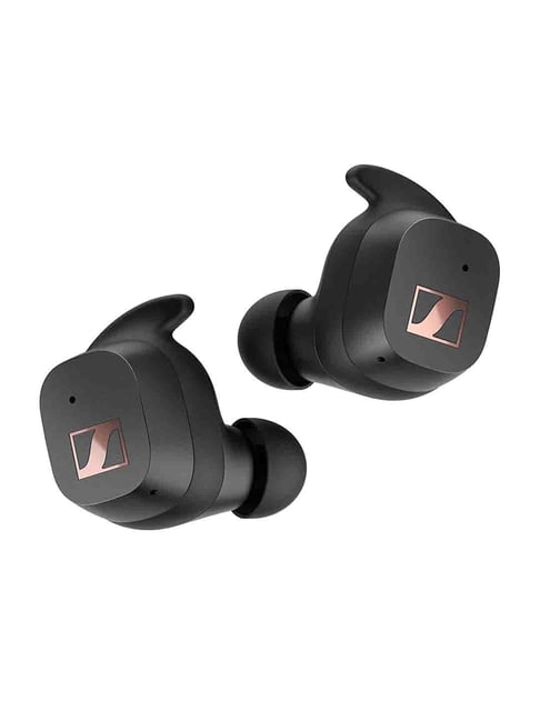 Sennheiser Sport True Wireless in Ear Earbuds Bluetooth with Mic, IP54 and 27 Hrs Battery (Black)