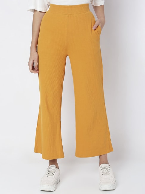 Vero Moda Petite tailored flared trousers in black - ShopStyle