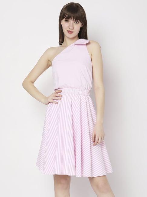 Vero Moda Pink A-Line Dress Price in India
