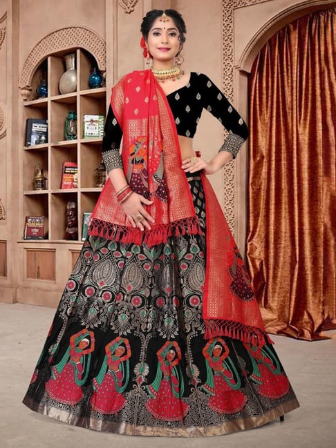 Net Embroidery Semi- Stitched Lehenga Choli, Age: 18-35 at Rs 680 in Surat