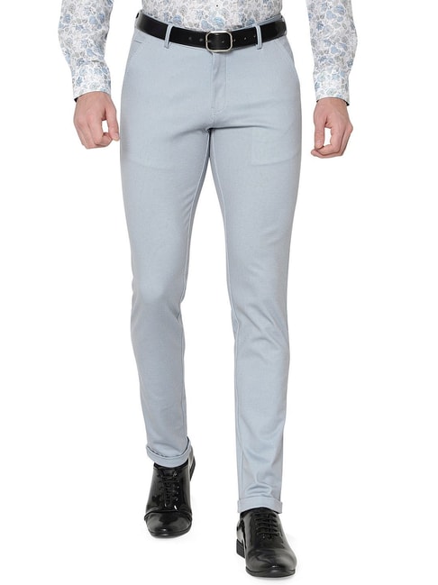 Buy N Naughty Fashion Formal Steel Grey Trouser for Men 28 at Amazonin