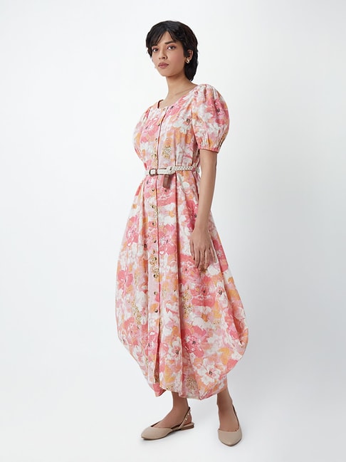 Bombay Paisley by Westside Multicolour Floral Print Dress