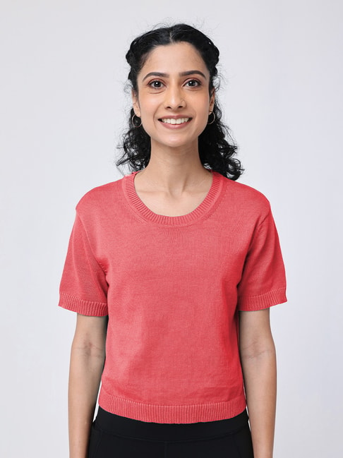 Buy Pink Tshirts for Women by BLISSCLUB Online