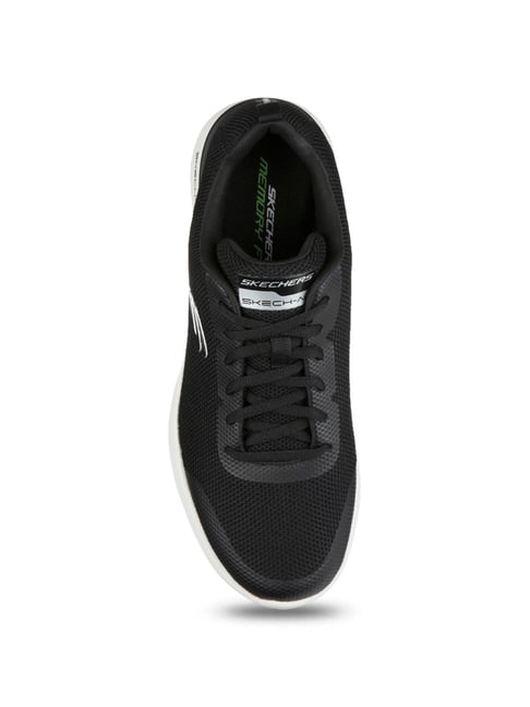 Skechers Men's SKECH-AIR DYNAMIGHT WINLY Black White Casual Sneakers