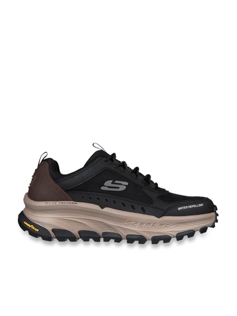 Skechers Men's D'LUX TREKKER Black Natural Casual Outdoors