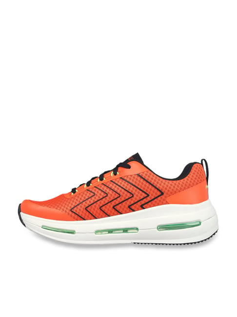 Skechers Men's MAX CUSHIONING ARCH FIT AIR-E Orange Running Shoes