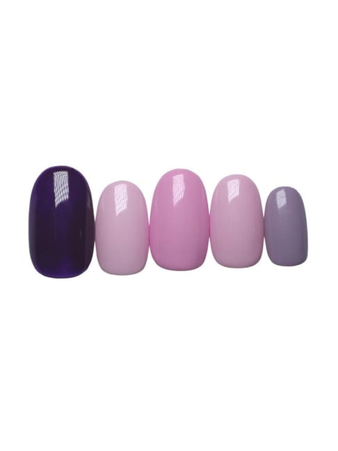SOEZI Shades Of Purple Reusable Press On Nails - Application Kit-picture-17