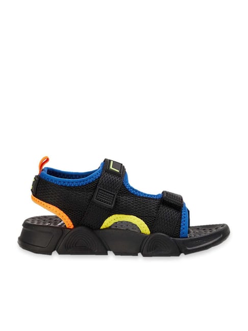 Fame Forever by Lifestyle Kids Black & Blue Floater Sandals