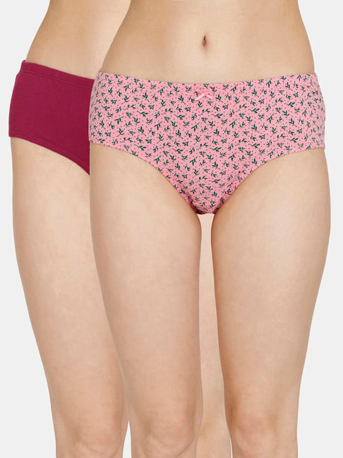 Rosaline by Zivame Assorted Printed Hipster Panty - Pack of 2 Price in India