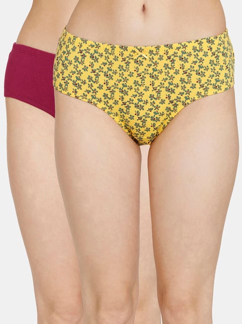 Rosaline by Zivame Assorted Printed Hipster Panty - Pack of 2 Price in India