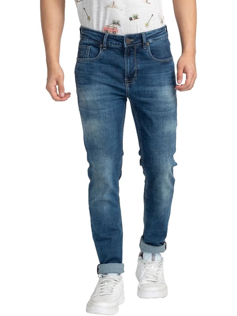Buy Being Human Blue Skinny Fit Jeans for Mens Online Tata CLiQ