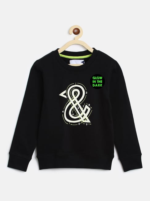 Tales & Stories Kids Black Printed Full Sleeves Sweatshirt-picture-43