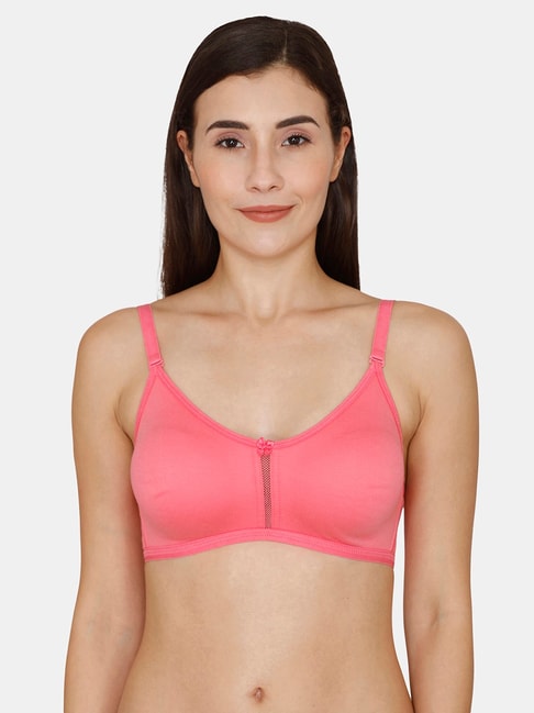 Rosaline by Zivame Pink Half Coverage Double Layered T-Shirt Bra Price in India
