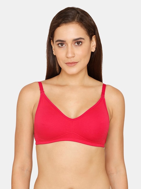 Zivame Red Half Coverage Double Layered Backless Bra Price in India