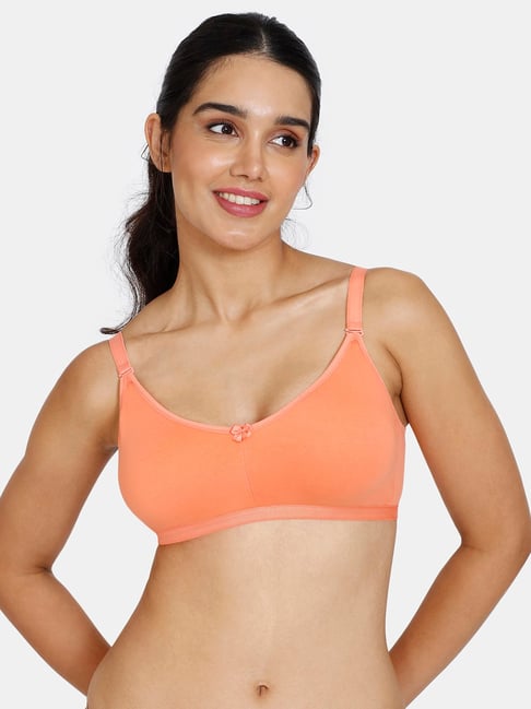 Buy Zivame Orange Half Coverage Double Layered T-Shirt Bra for Women's  Online @ Tata CLiQ