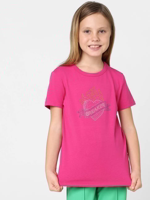 KIDS ONLY Pink Embellished T-Shirt