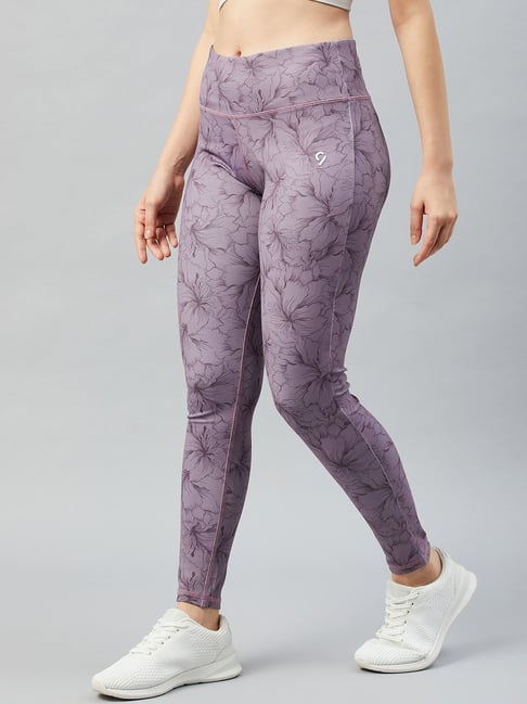 Buy C9 Airwear Lilac Floral Print Tights for Women Online Tata CLiQ