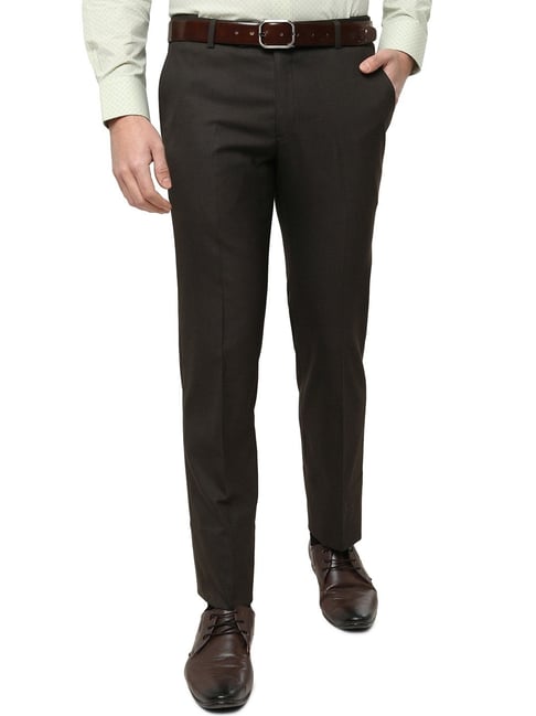 Buy Metal Comfy Black Slim Fit Trousers for Mens Online  Tata CLiQ