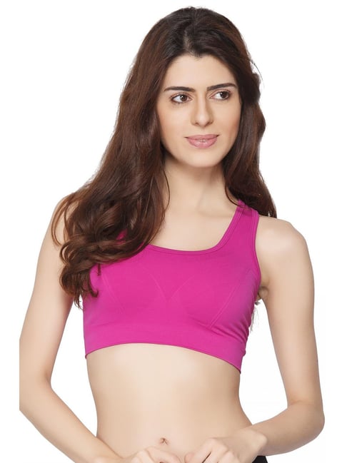 Buy C9 Airwear Dark Pink Sports Bra for Women Online @ Tata CLiQ