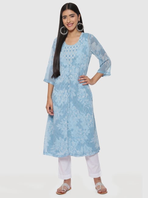 Biba kurta with outlet jacket