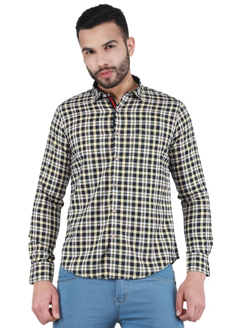 Monte Carlo Multicolor Regular Fit Check Shirt-picture-18