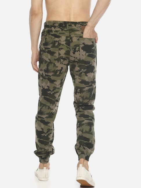 Army print store jogger pants