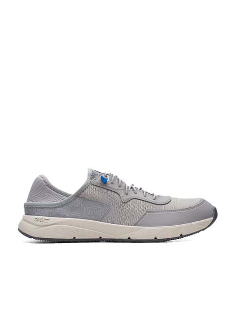 Clarks Men's Davis Low Grey Running Shoes