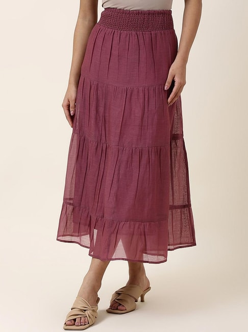 Fabindia Wine A-Line Skirt Price in India