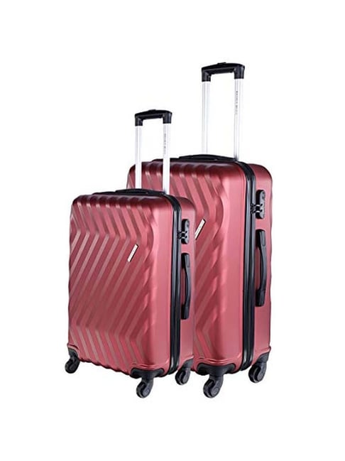 NASHER MILES Fifth Avenue Hard-Side Polycarbonate Cabin Luggage Bag Maroon  20 Inch | 55CM Trolley Bag Expandable Cabin Suitcase 4 Wheels - 20 inch  Maroon - Price in India | Flipkart.com