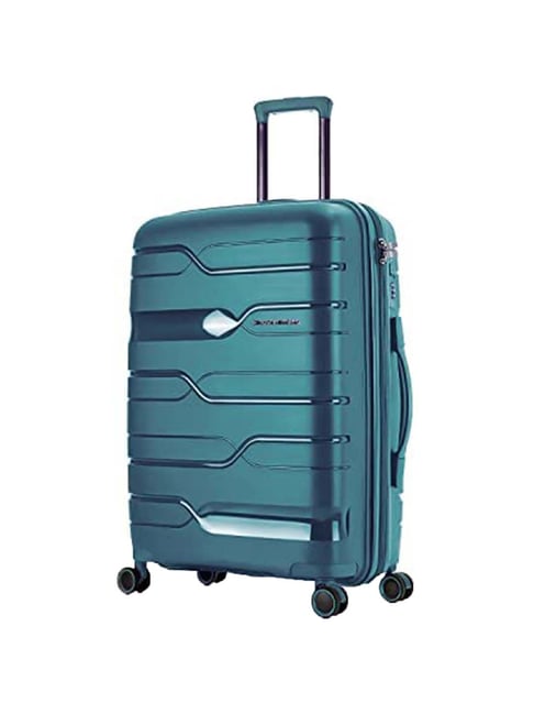 Nasher Miles Paris Hard-Sided Polypropylene Check-in Dark Green 24 inch |65cm Trolley Bag