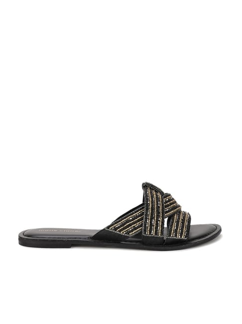 Marie Claire by Bata Women's Black Ethnic Sandals Price in India