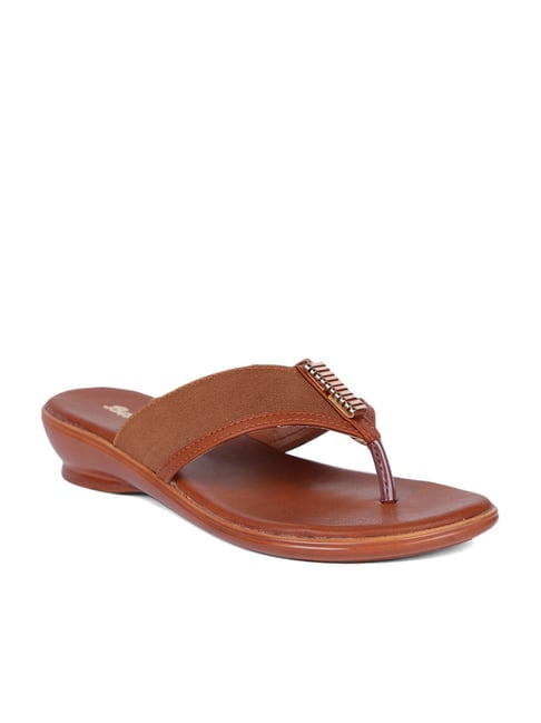 Buy Bata Women's Brown Thong Wedges for Women at Best Price Tata