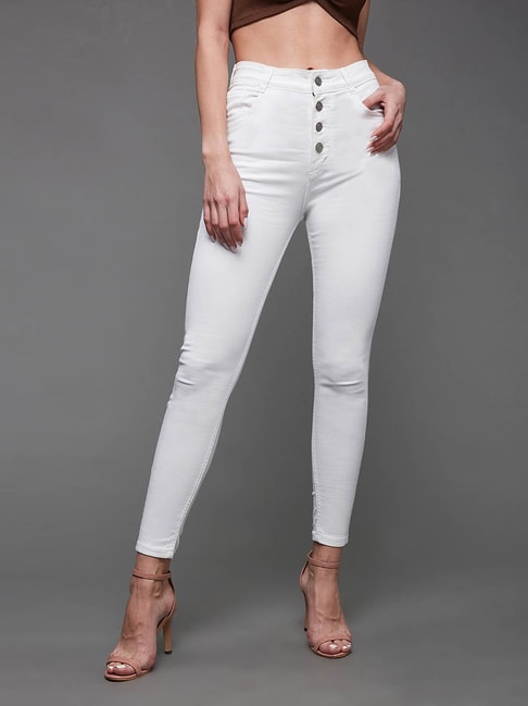 Men's Jeans Hip Hop White Flared Pants Loose Side Zipper Casual Loose Jeans  Men's and Women's Pants Y2k Pants Ins Hot Sale Denim - AliExpress