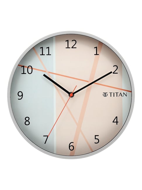 Buy Titan Contemporary Multicolor Plastic Wall Clock at Best Price