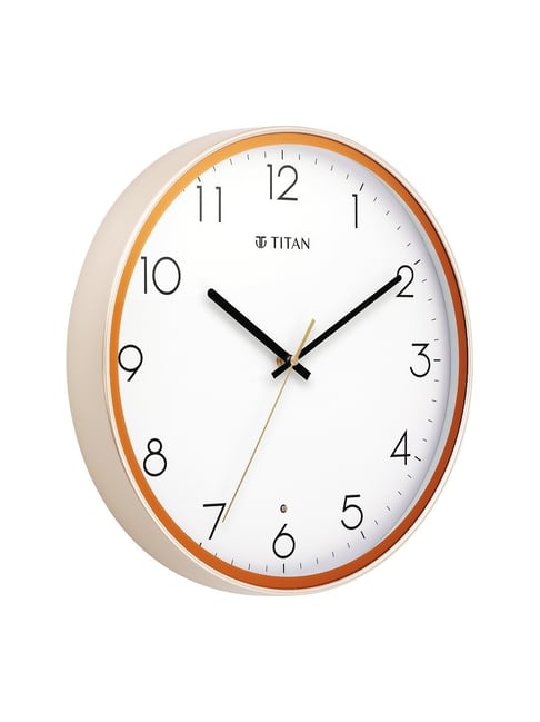 Buy Titan Classic White Plastic Wall Clock with Silent Sweep Technology at  Best Price @ Tata CLiQ