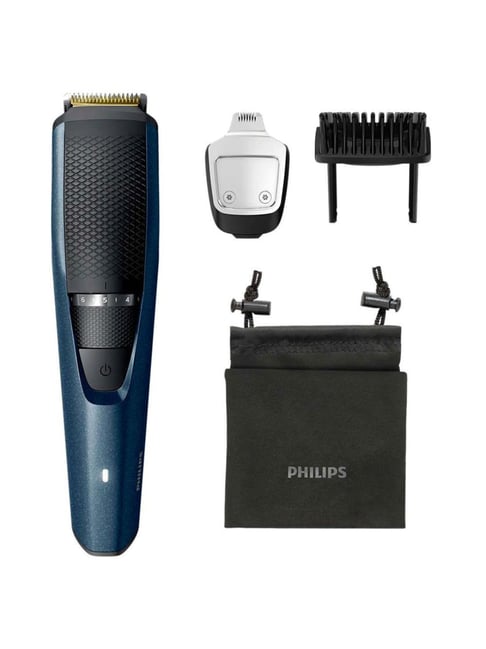 Philips BT3235/15 series 3000 Beard Trimmer with 90 min Runtime, 20 Length Settings (Blue)