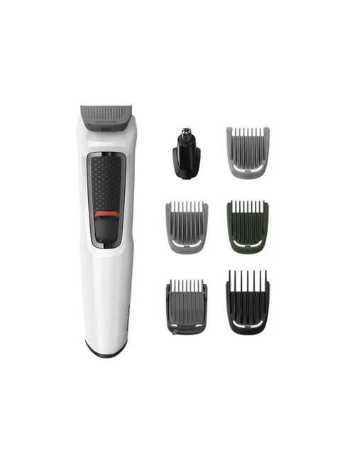 Philips MG3721/65 Multi-Grooming Series 3000, All in One Trimmer for Face, Hair and Body (White)