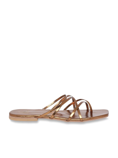 Tao Paris Women's ABBY Bronze Toe Ring Sandals - Main Image
