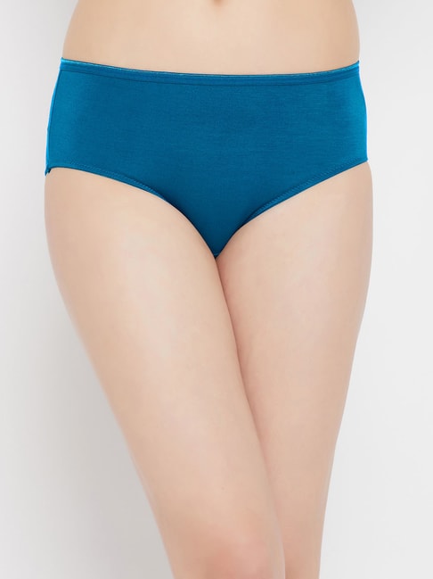 Clovia Teal Hipster Panty Price in India