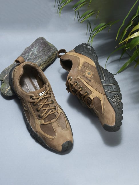 Woodland Men's Tobacco Derby Shoes-picture-21