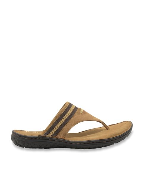 Woodland Men's Camel Thong Sandals