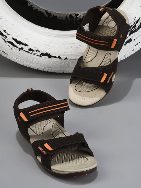 Woodland Men's Brown Floater Sandals