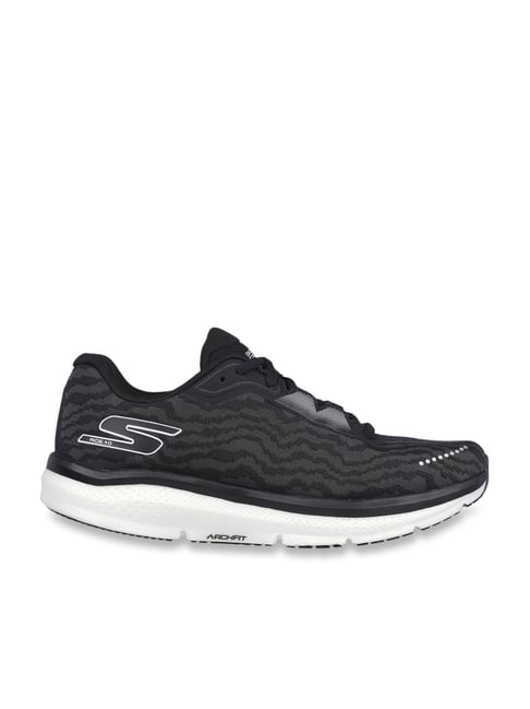 Skechers Women's GO RUN RIDE 10 Black White Running Shoes