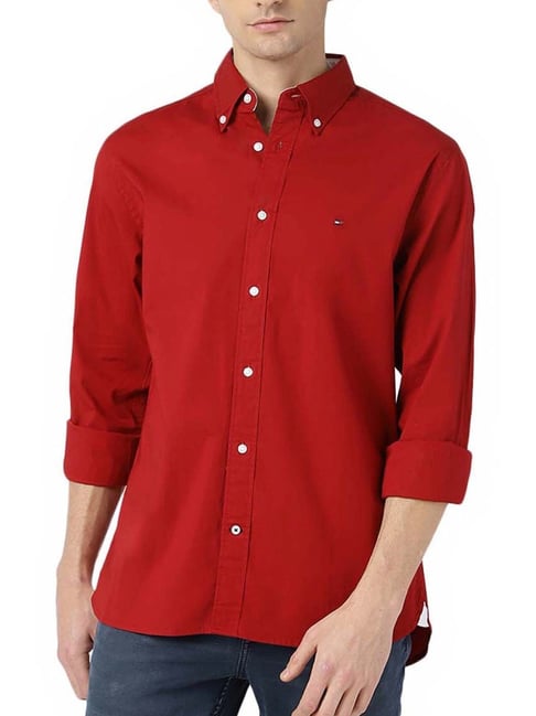 Tommy Hilfiger Regatta Red Regular Fit Shirt