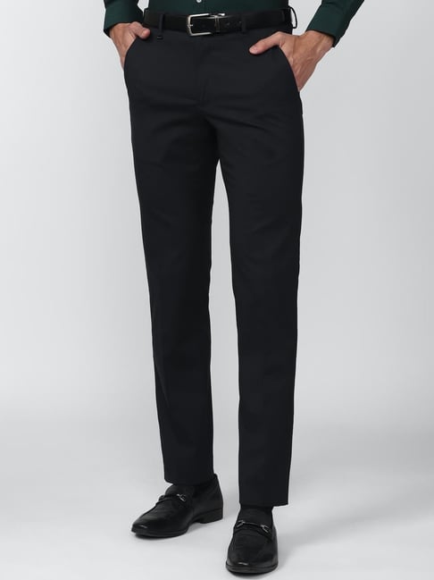 Van Heusen Black Slim Fit Trousers