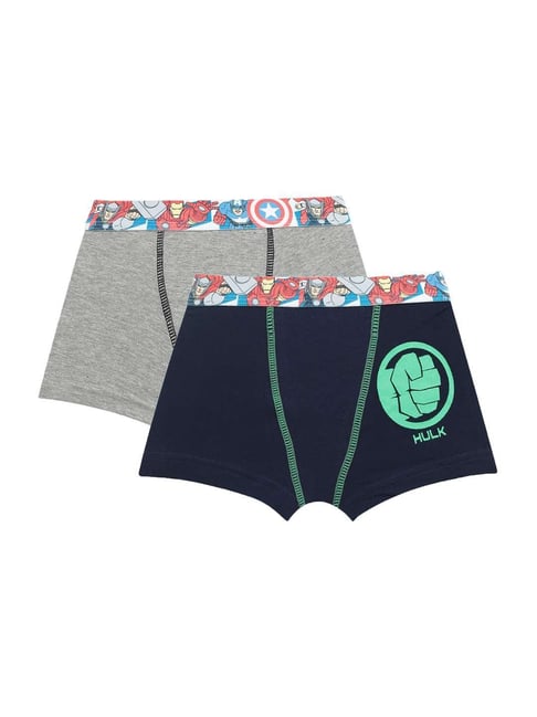 Bodycare Kids Multicolor Cotton Printed Avengers Trunk (Assorted, Pack of 2)