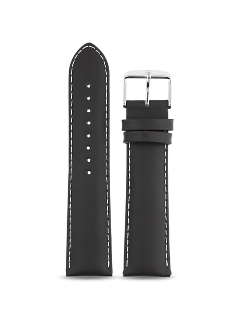 Buy 22MM BLACK Titan Genuine Leather Strap for MEN at Best Price